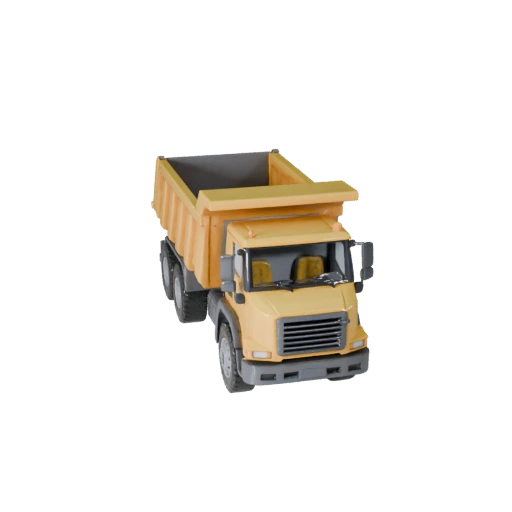 Printable Dump Truck STL Model - Collectible Display (Legacy)