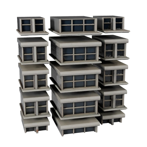 Modello 3D Facciata in Mattone per Blender - Asset di Rendering per Architettura