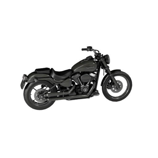 Printable Harley Inspired Cruiser Motorcycle STL 3D Model