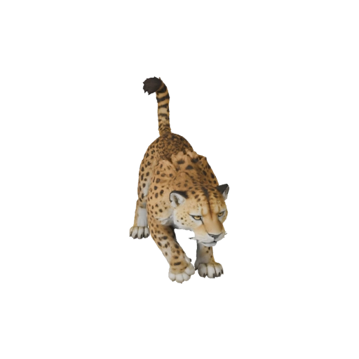 Modelo 3D de Guepardo para Unity - Asset Pronto para Jogo, FBX | Livre de Royalties