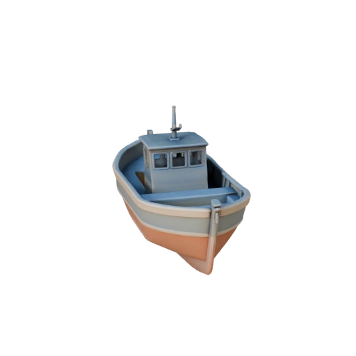 Barco de Pesca Imprimible STL Modelo 3D para Coleccionables y