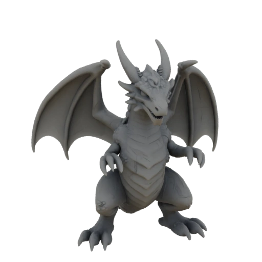 Miniatura Drago Boss Caverna Dark Fantasy STL