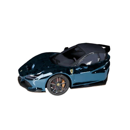 Supercarro Inspirado em Ferrari 3D - Baixo Poli Pronto para Jogo