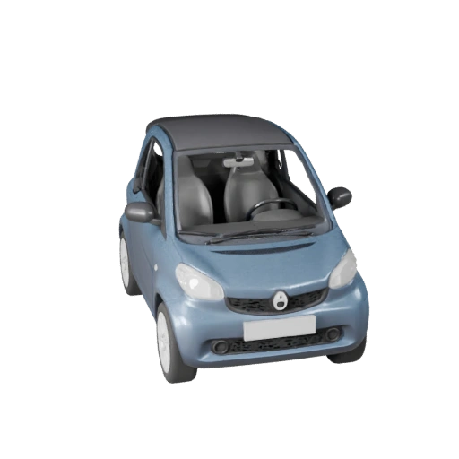 Kleinwagen 3D-Modell für Blender - Renderbereites Asset (Legacy)