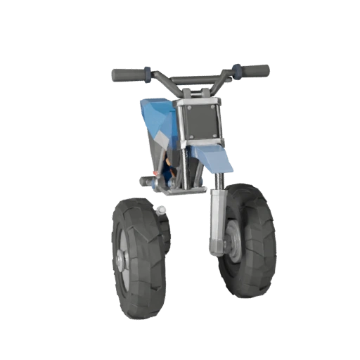 Modello 3D Low Poly Dirt Bike per Unity & Unreal PBR Asset