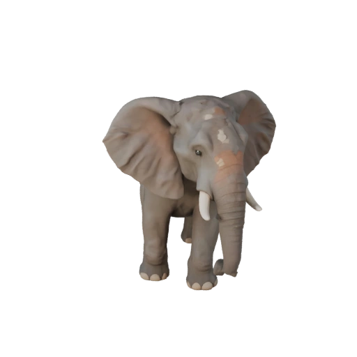 Cartoon African Elephant 3D Model - Stylized Asset for Animation