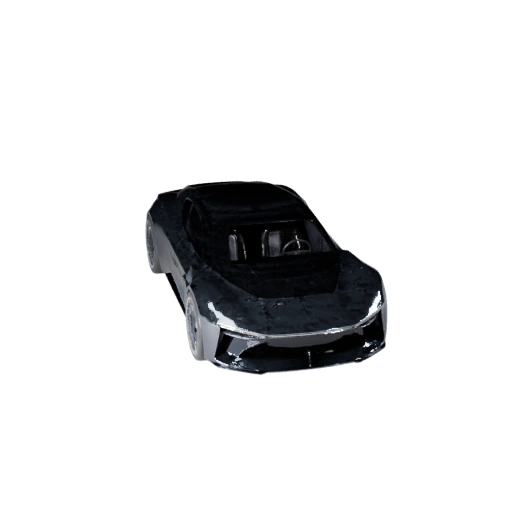 Konzeptauto 3D-Modell für Unity - Low Poly Game Asset