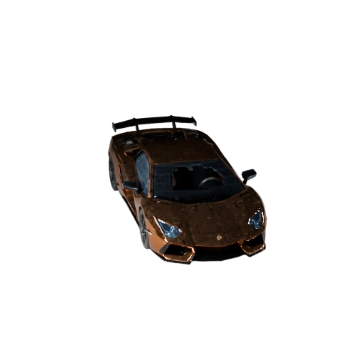 Lamborghini Inspired Supercar 3D Model - Low Poly Game