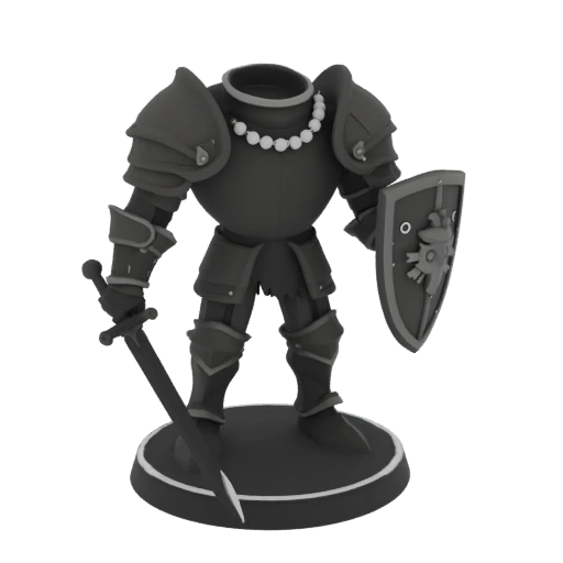 Medieval Paladin Miniature STL - Guard