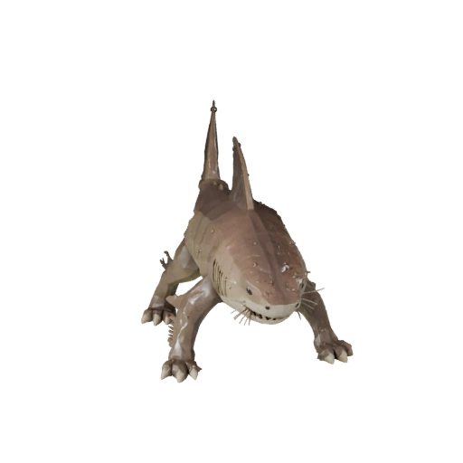 Low Poly Tiger Shark 3D Model - Unity Game Asset with FBX | PBR