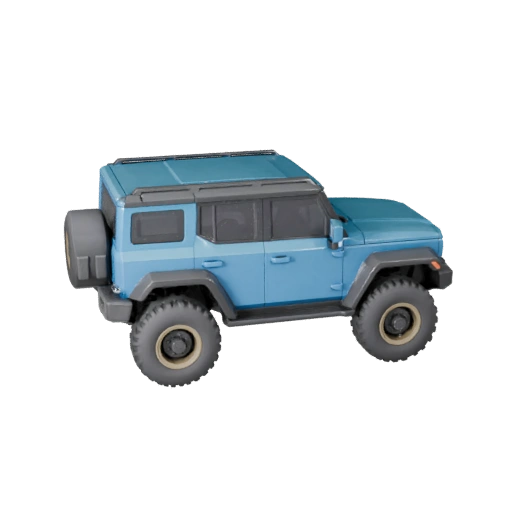 Hover SUV 3D Model - Stylized Low Poly Game Asset Asset