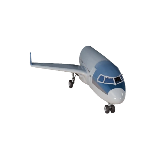Modello 3D di aeroplano per Unreal Engine - Asset pronto per il gioco