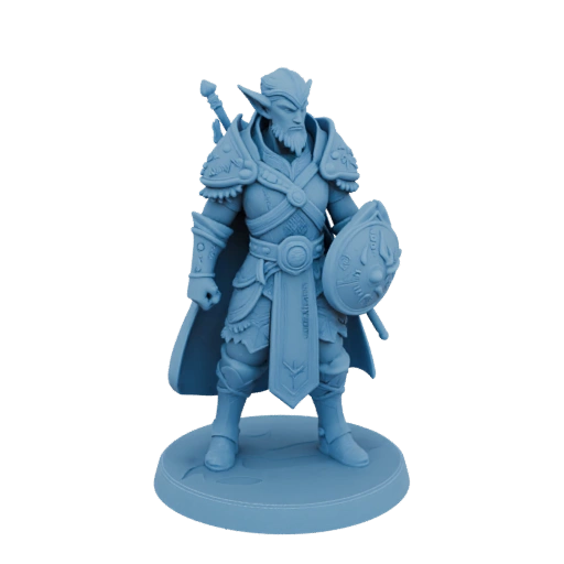 Miniatura STL de Elfo Arquero de Fantasía - Defensiva