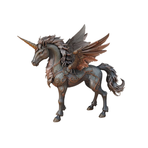 Unicorn 3D Model for Blender - PBR Asset with Textures | PBR
