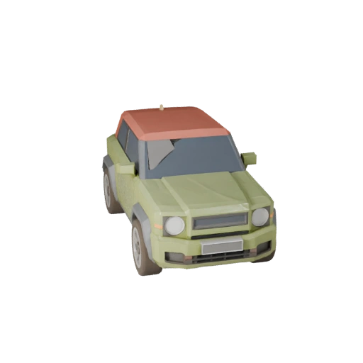 Modello 3D Coupé Low Poly per Unity & Unreal PBR Asset (Legacy)
