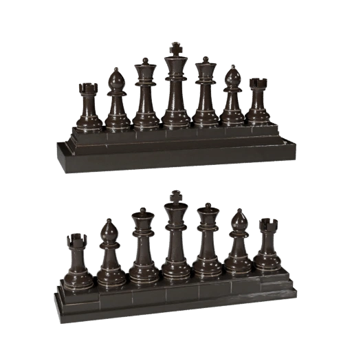Studio Classic Chess Piece Set | Marketing Render Pack