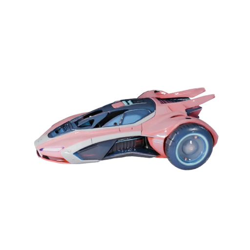 Game Ready Hover Car 3D Model for Realtime Use PBR Asset