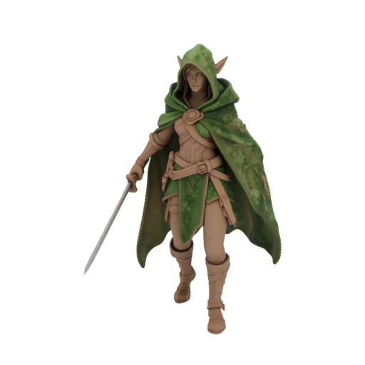 Fantasy Elf Rogue Miniature STL - Exploration