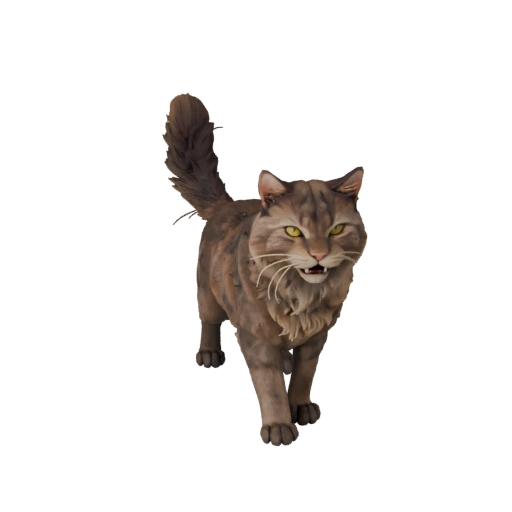 Modello 3D Gatto Persiano Realistico - Asset PBR Rigged per Giochi