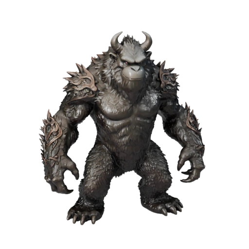 Realistischer Yeti 3D-Modell - Rigged PBR Asset für Spiele | Lizenzfrei