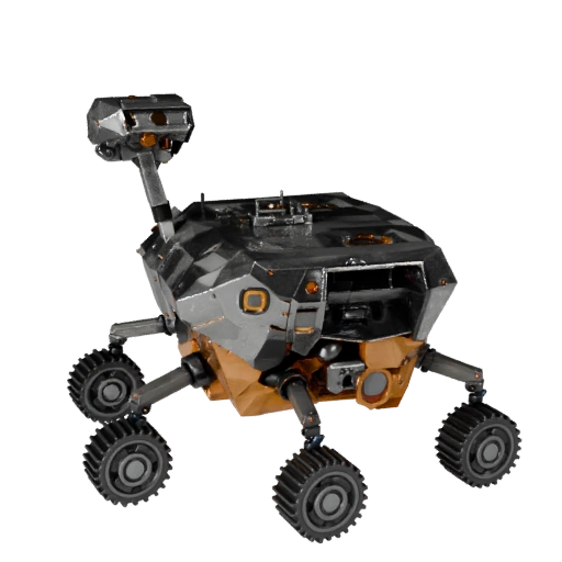 Modello 3D Low Poly Mars Rover per Unity & Unreal PBR Asset