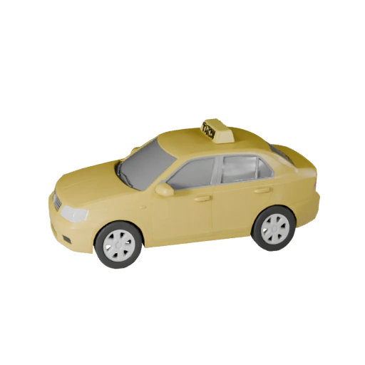 Modelo STL de Taxi Imprimible para Coleccionables y Exhibición (Legacy)