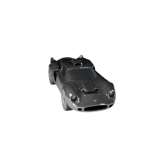 Modèle 3D STL de Voiture de Course Vintage Imprimable pour Objets de Collection