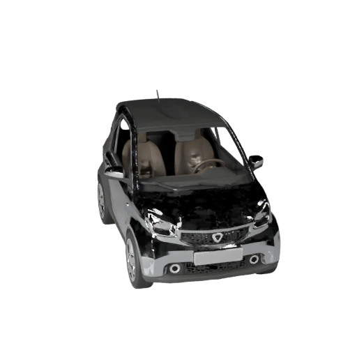 Low Poly Kleinwagen 3D-Modell für Unity & Unreal Spiele
