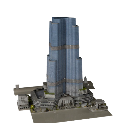 Modelo 3D Burj Khalifa para Blender - Activo de Render para Arquitectura