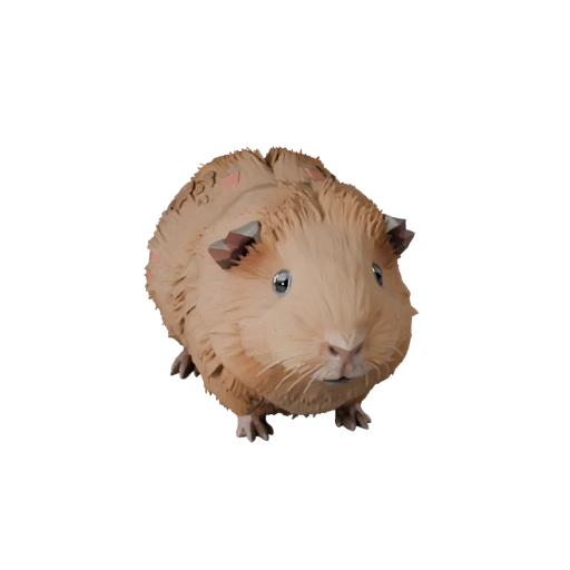 Low Poly Meerschweinchen 3D Modell - Unity Game Asset mit FBX | PBR