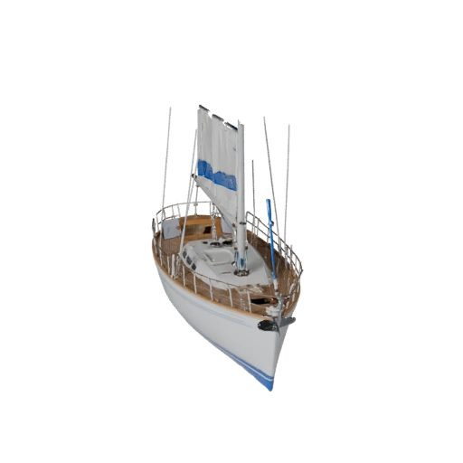 Modèle 3D de Voilier pour Blender & Jeux - Asset PBR
