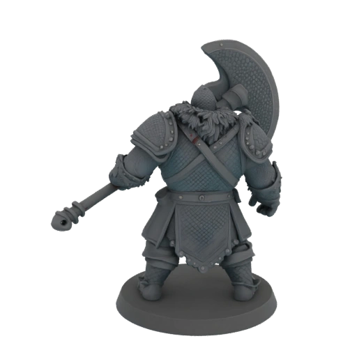 Mittelalterlicher Barbar Miniatur STL