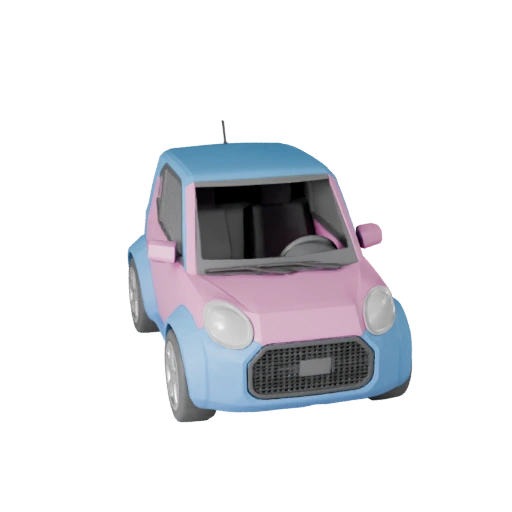 Hohe Poly Kleinwagen 3D Modell für Studio-Renderings - PBR (Legacy)