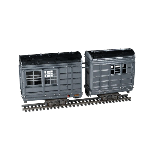 Trem de Carga Alto Poligonagem 3D para Renderizações de Estúdio