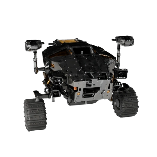 Modelo 3D de Rover de Carga Lunar para Unity - Activo PBR Polygonal Bajo
