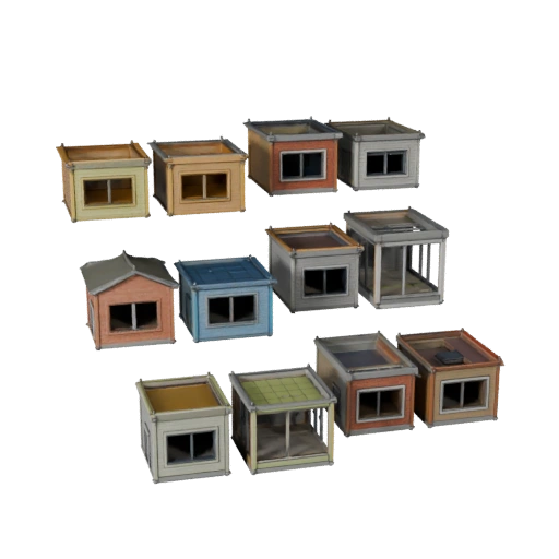 Kit Modular de Apartamento Low Poly 3D para Jogos e VR