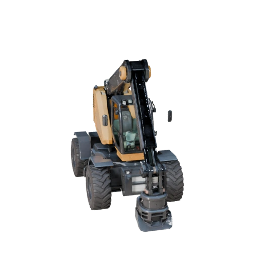 Modelo 3D de Telehandler para Blender e Jogos - PBR Realista