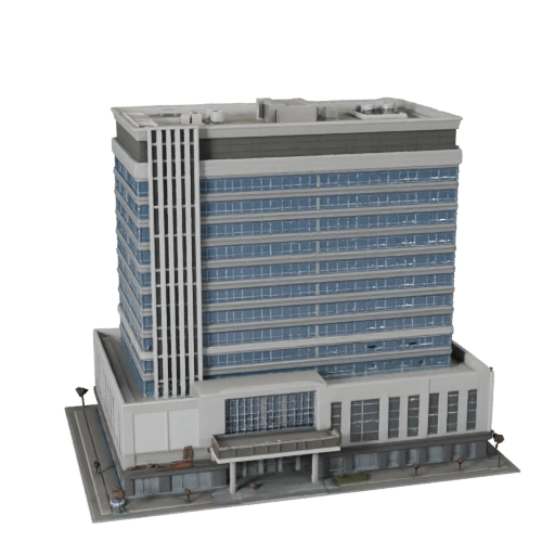Modelo 3D de Sede Corporativa - Activo Realista de Archviz