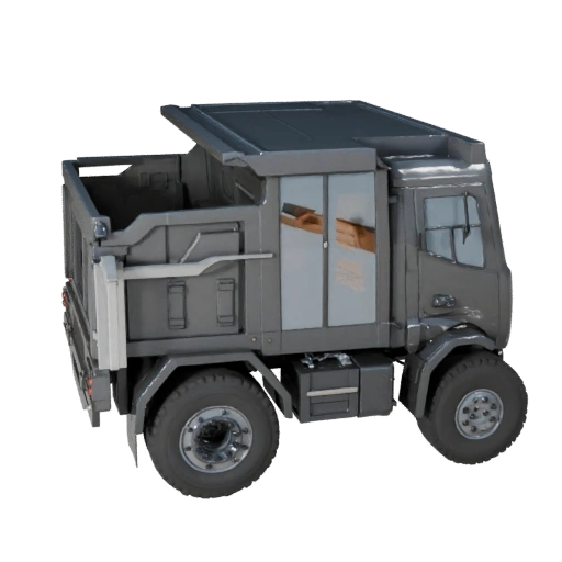 Camión Volquete de Alto Poligonaje 3D para Renders de Estudio - PBR