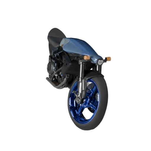 High Poly Motorcycle 3D Model for Studio Renders - PBR