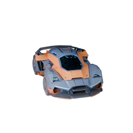 Hover Car 3D Model for Unity - Low Poly Game Asset