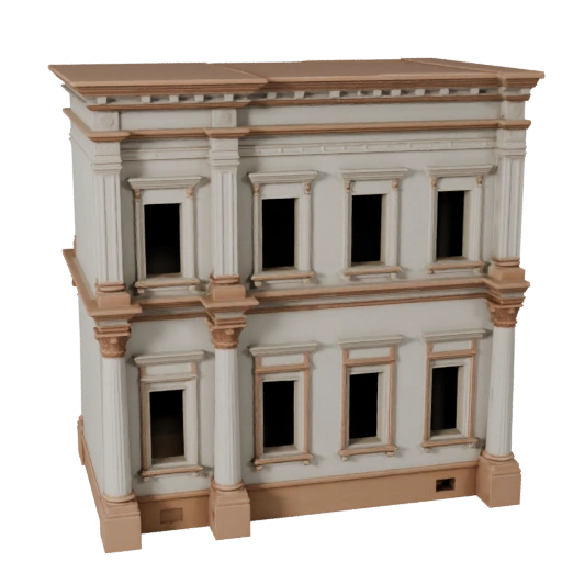Классический фасад 3D модель для Blender - Рендер-ресурс