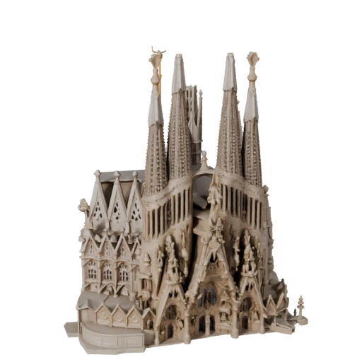 Modelo 3D Imprimible Sagrada Familia STL - Activo a Escala