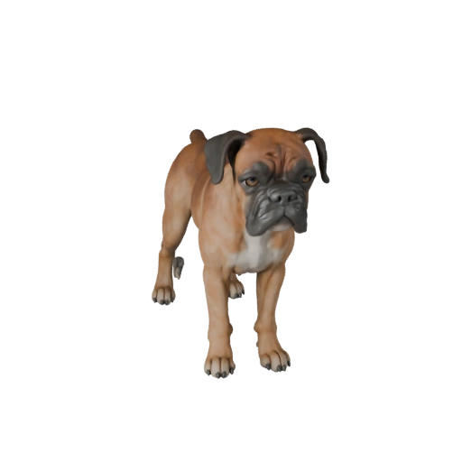 Modelo 3D Perro Boxer para Unity - Asset Listo para Juego, FBX | Libre de Regalías