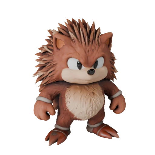 Cartoon Hedgehog 3D Model - Stylized Asset for Animation | PBR