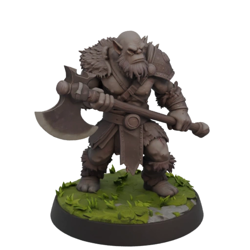 Fantasy Troll Barbar Miniature STL