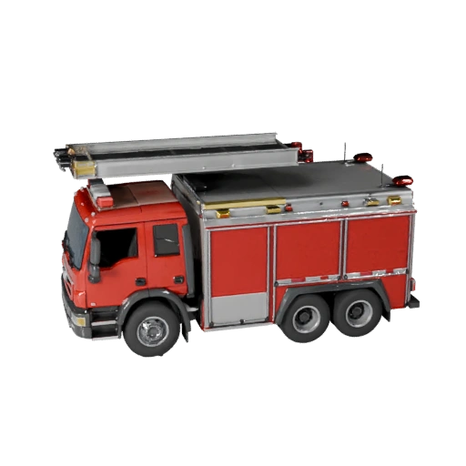 Modelo 3D de Camión de Bomberos para Blender - Activo Listo para Renderizar