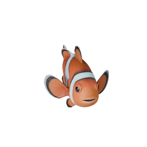 Modèle 3D Réaliste de Poisson-Clown - Atout PBR Riggué pour Jeux | PBR