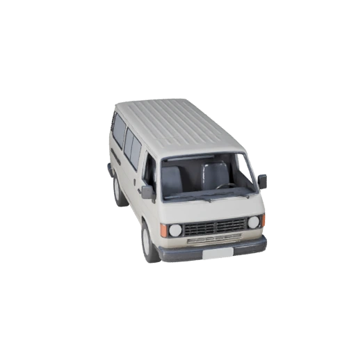 Modelo 3D de Furgoneta Retro para Unreal Engine - Asset Listo para Juegos