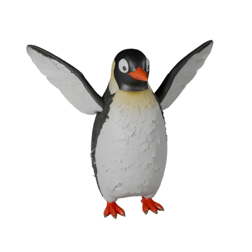 High Poly Penguin 3D Model - Detailed STL Asset for Printing